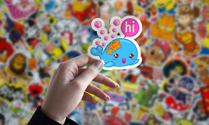 Gig Preview - Turn your sticker into an amazing realistic mockup for marketing