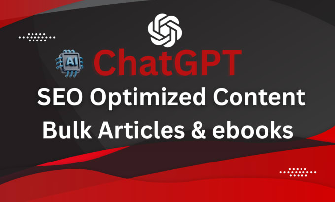 Gig Preview - Use chatgpt to write SEO optimized content articles through openai chat gpt