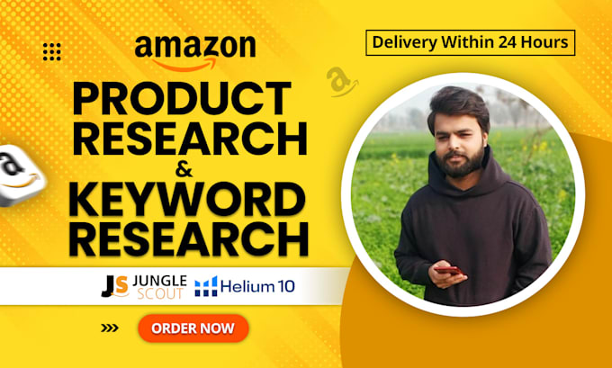 Gig Preview - Run helium 10 for amazon product research and amazon keywords research