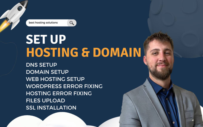 Gig Preview - Setup web hosting on bluehost godaddy hostinger blueberry