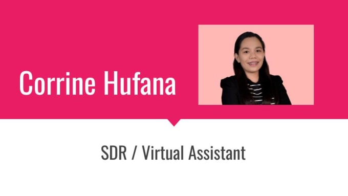 Gig Preview - Be your virtual assistant and sdr