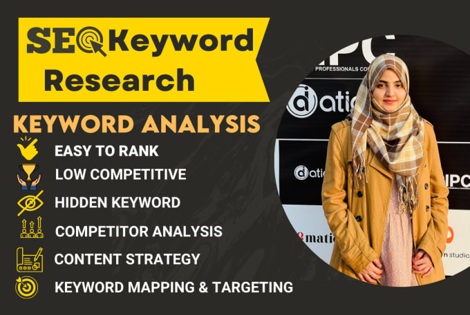 Gig Preview - Do profitable keyword research and competitor research for SEO content strategy