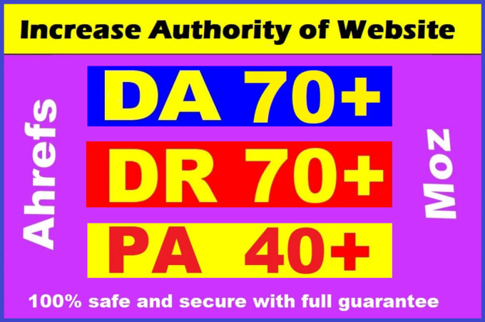 Gig Preview - Increase moz da domain authority 70 plus