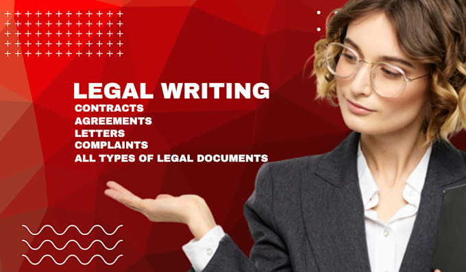 Gig Preview - Do legal writing agreement contracts, affidavits, complaints, legal letters