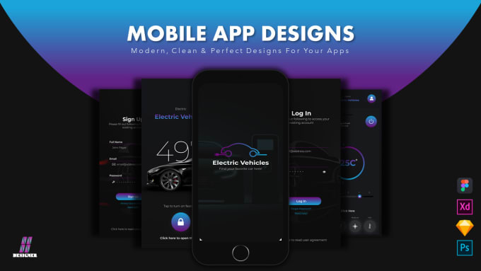 Gig Preview - Do creative UI UX mobile app design and prototyping