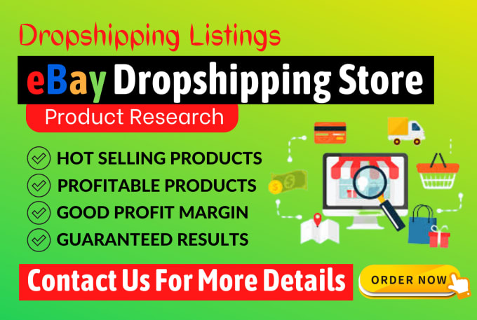 Gig Preview - Manage your ebay dropshipping store ebay top product listings ebay store setup