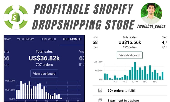 Gig Preview - Set up profitable shopify dropshipping store