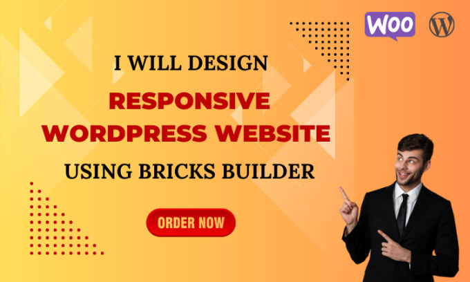 Gig Preview - Design responsive wordpress website using bricks builder