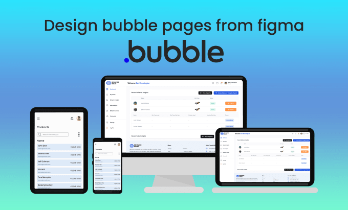 Gig Preview - Do figma to bubble io pages