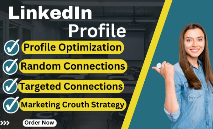 Gig Preview - Manage and grow your linkedin profile with growth strategy, promote, marketing