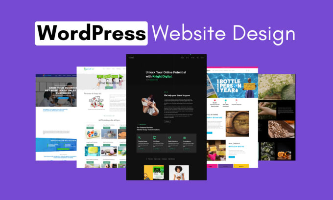 Gig Preview - Build wordpress website design and website development