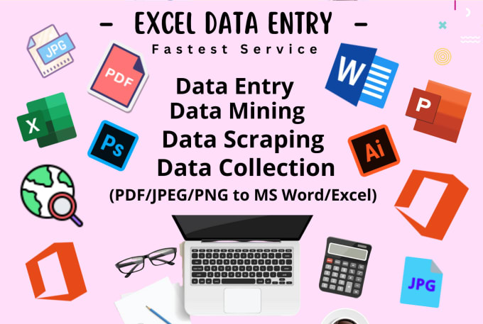 Gig Preview - Do fastest accurate data entry, copy paste, web research, fast typing