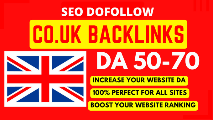 Gig Preview - Premium high quality UK dofollow SEO backlinks da contextual link building