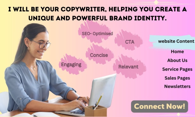 Gig Preview - Be your website, copywriter