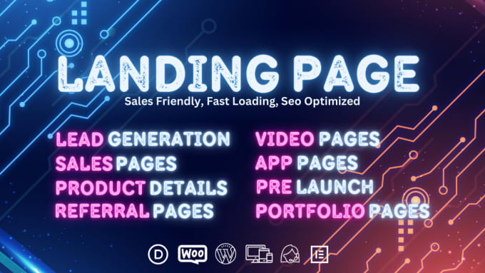 Gig Preview - Create modern and trending landing page