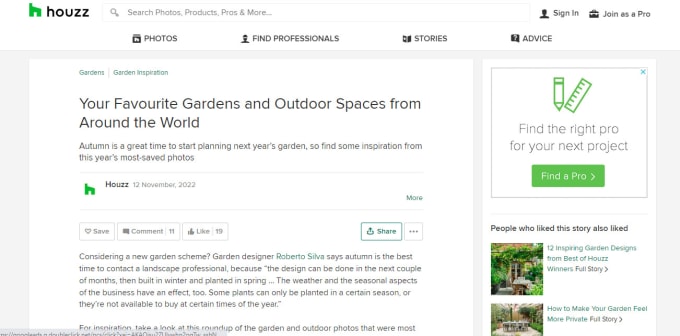 Gig Preview - Publish your article on houzz, i do business and recablog