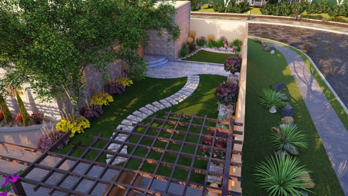 Gig Preview - Design patio, garden, backyard, courtyard, pool, landscape