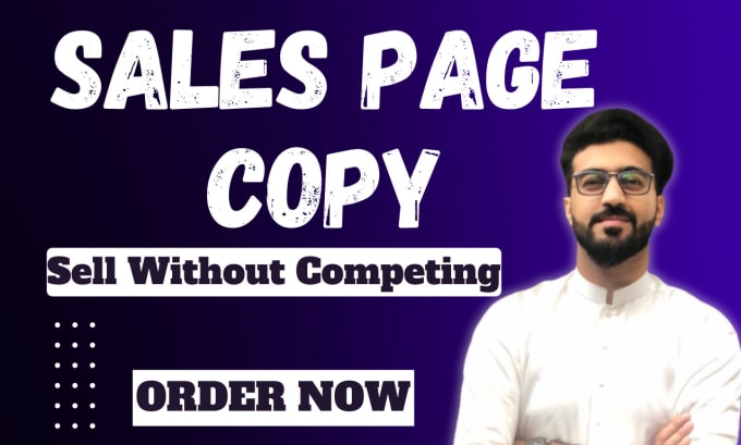 Gig Preview - Do sales copywriting for sales page, landing page, and sales funnel