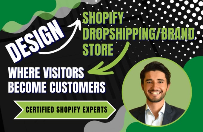 Gig Preview - Create shopify dropshipping store and shopify website design