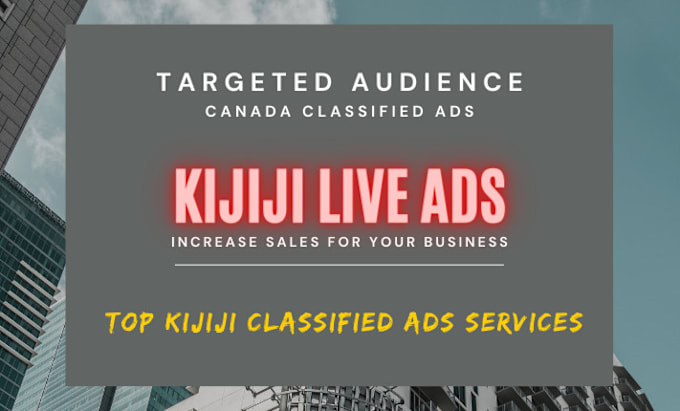 Gig Preview - Post top live ads on kijiji classified for your business