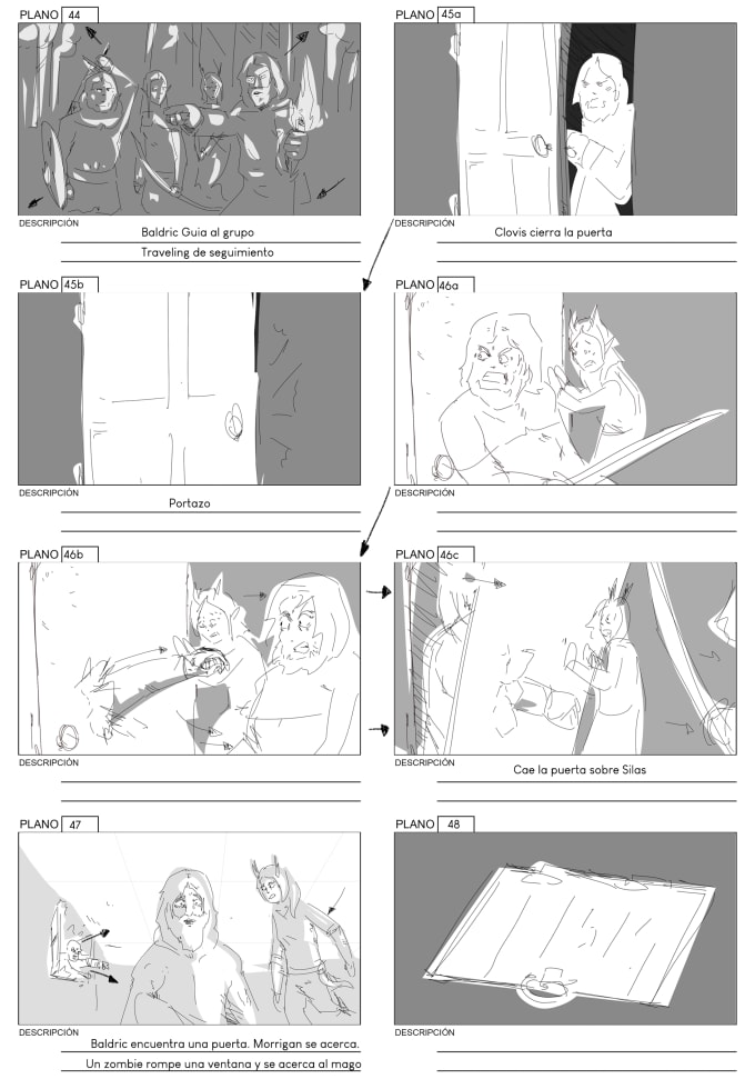 Gig Preview - Draw expressive and clear storyboards for your film