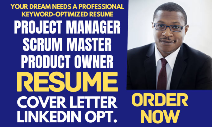 Gig Preview - Provide scrum master resume, IT, product manager, project manager resume writing