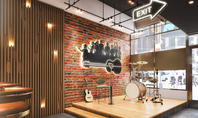 Gig Preview - Design and render retail stores interior and exterior