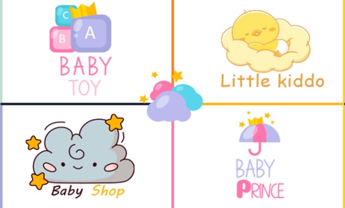 Gig Preview - Design adorable kids baby logo