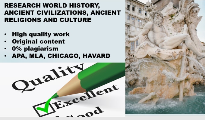 Gig Preview - Write world history, american history, social sciences research and summaries