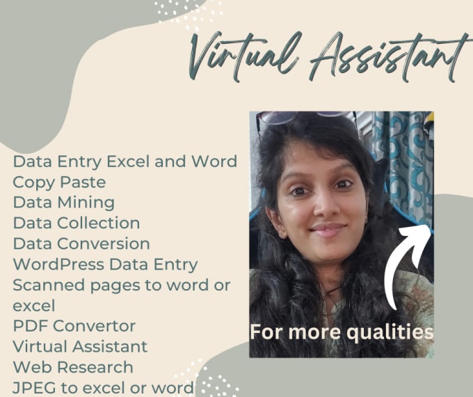 Gig Preview - Do data entry and virtual assistant work for you