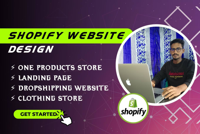 Gig Preview - Do shopify one product store or landing page and shopify dropshipping website