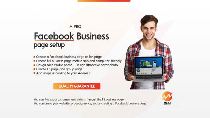 Gig Preview - Do facebook business page setup, banner and cover