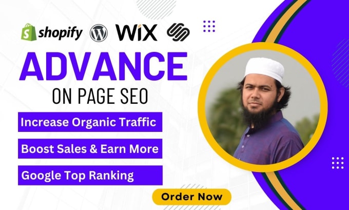 Gig Preview - Provide best advanced shopify, wix, wordpress on page SEO service for top rank