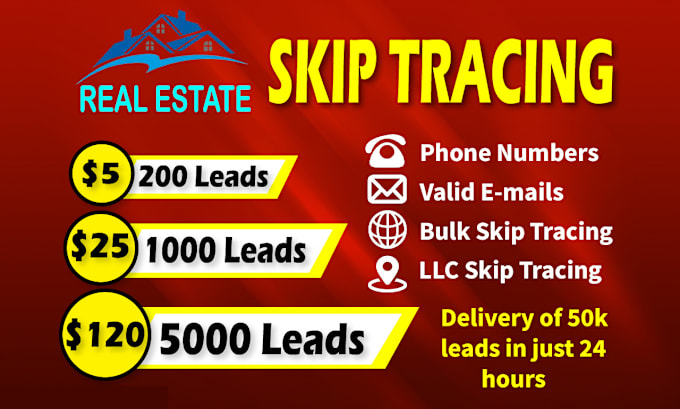 Gig Preview - Do accurate skip tracing and llc skip tracing in low price