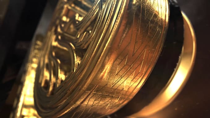 Gig Preview - Create 3d epic luxury golden metal logo intro