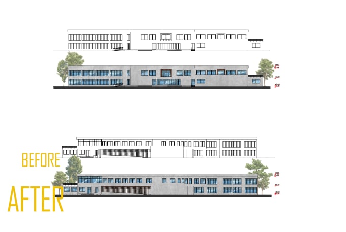 Gig Preview - Redraw your 2d floor plan, section, site plan in photoshop