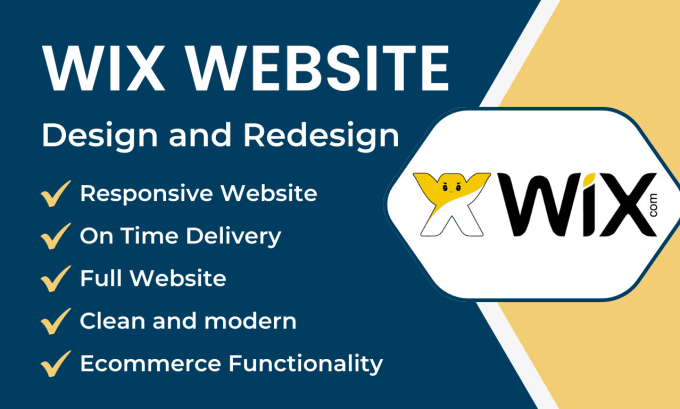 Gig Preview - Design business wix website