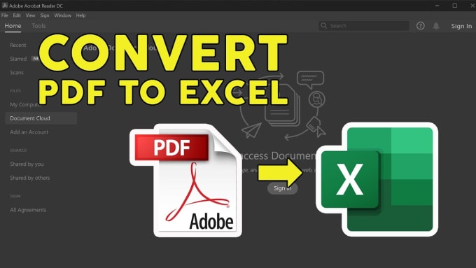 Gig Preview - Convert pdf to word, excel, csv, jpg file in 1 hours