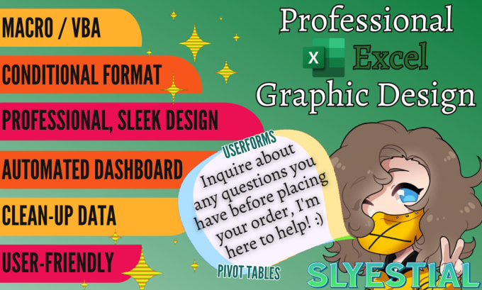 Gig Preview - Design a distinctive excel workbook with macro vba formulas