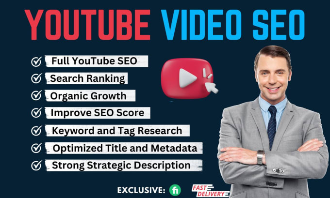 Gig Preview - Do youtube video SEO with organic video promotion