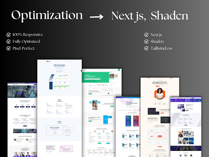 Gig Preview - Be nextjs, shadcn UI speed  lighthouse scores guarante