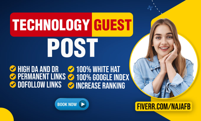 Gig Preview - Do technology guest post tech guest post tech blog post with dofollow backlinks