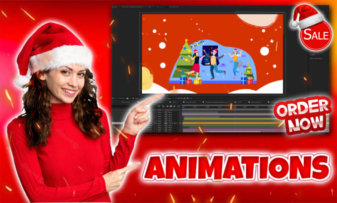 Gig Preview - Create animation for christmas, new year or for business