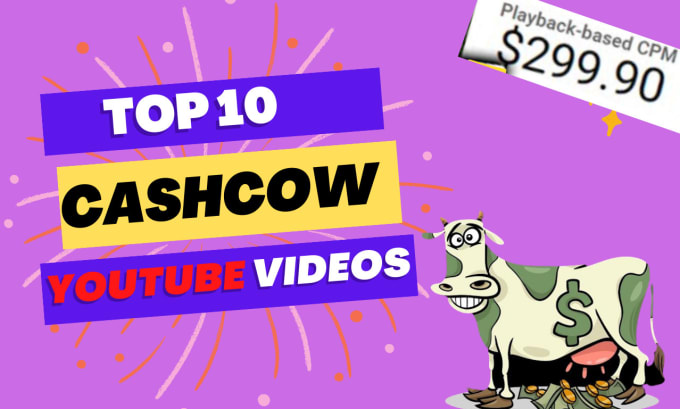 Gig Preview - Create top 10 videos create cash cow videos youtube automation