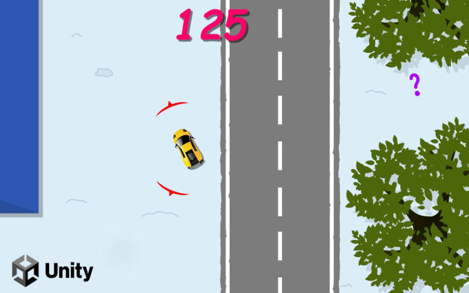 Gig Preview - Develop 2d top down car game for PC and mobile in unity