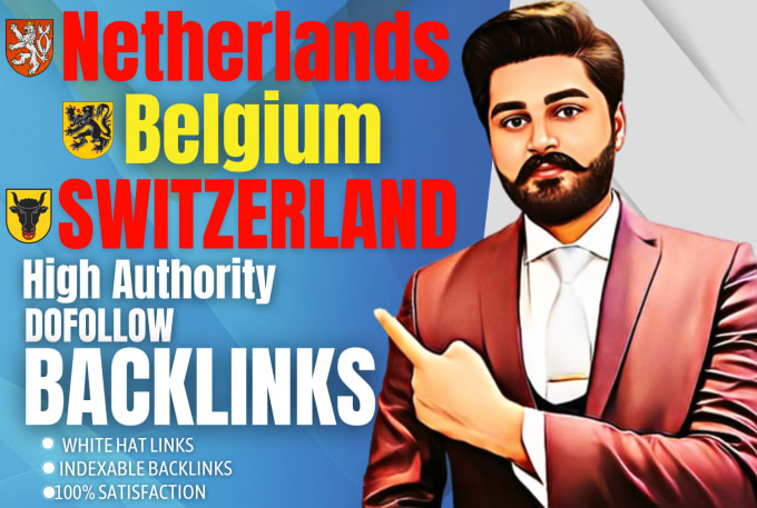 Gig Preview - Build netherlands belgium swiss high da authority seo dofollow backlinks service