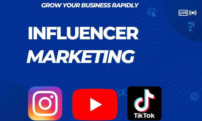 Gig Preview - Find influencer from instagram youtube tiktok for influencer marketing