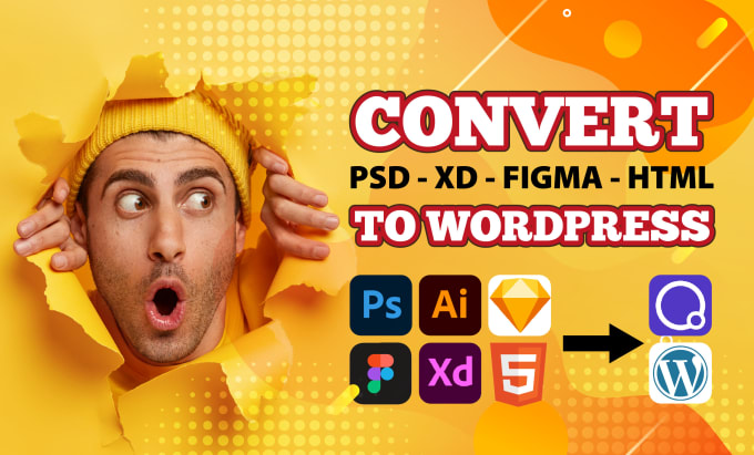 Gig Preview - Convert xd, PSD, figma to wordpress using oxygen builder