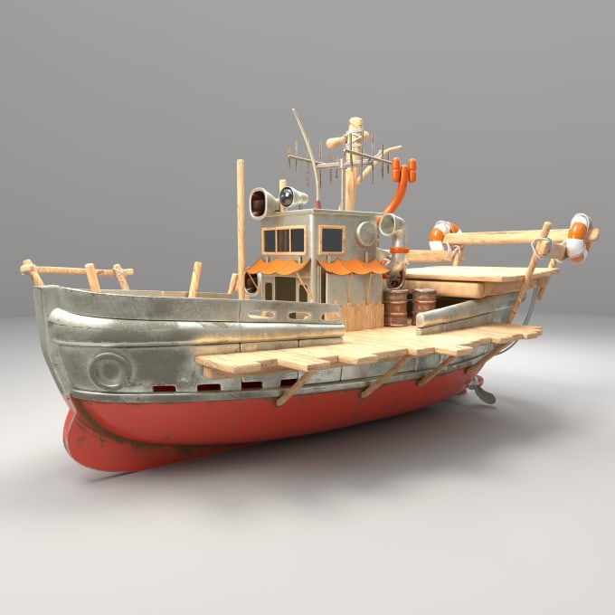 Gig Preview - Create 3d game assets boat model minecraft texture for your game