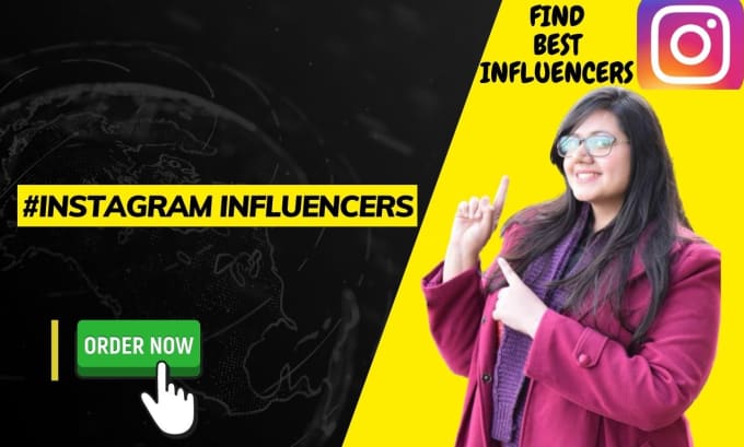 Gig Preview - Find the top instagram influencer list for your niche